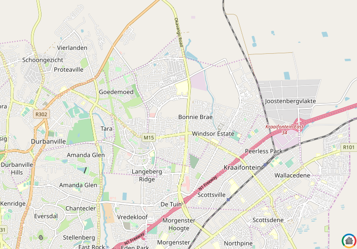 Map location of Langeberg Glen
